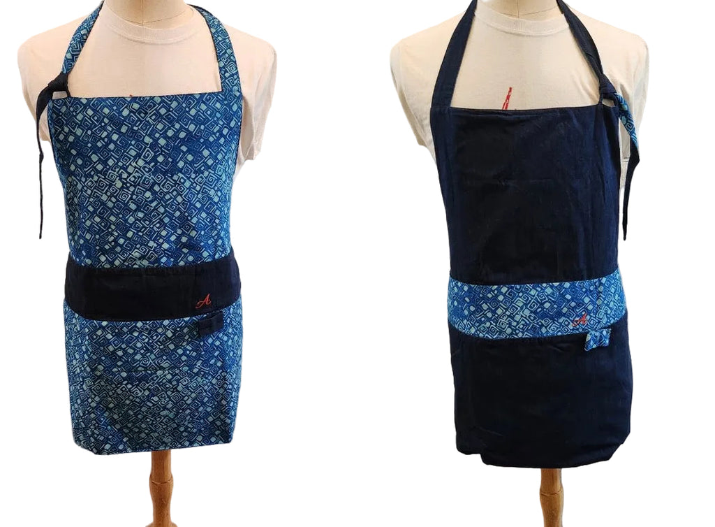 The Indigo  Reversible Short Bib  image 0