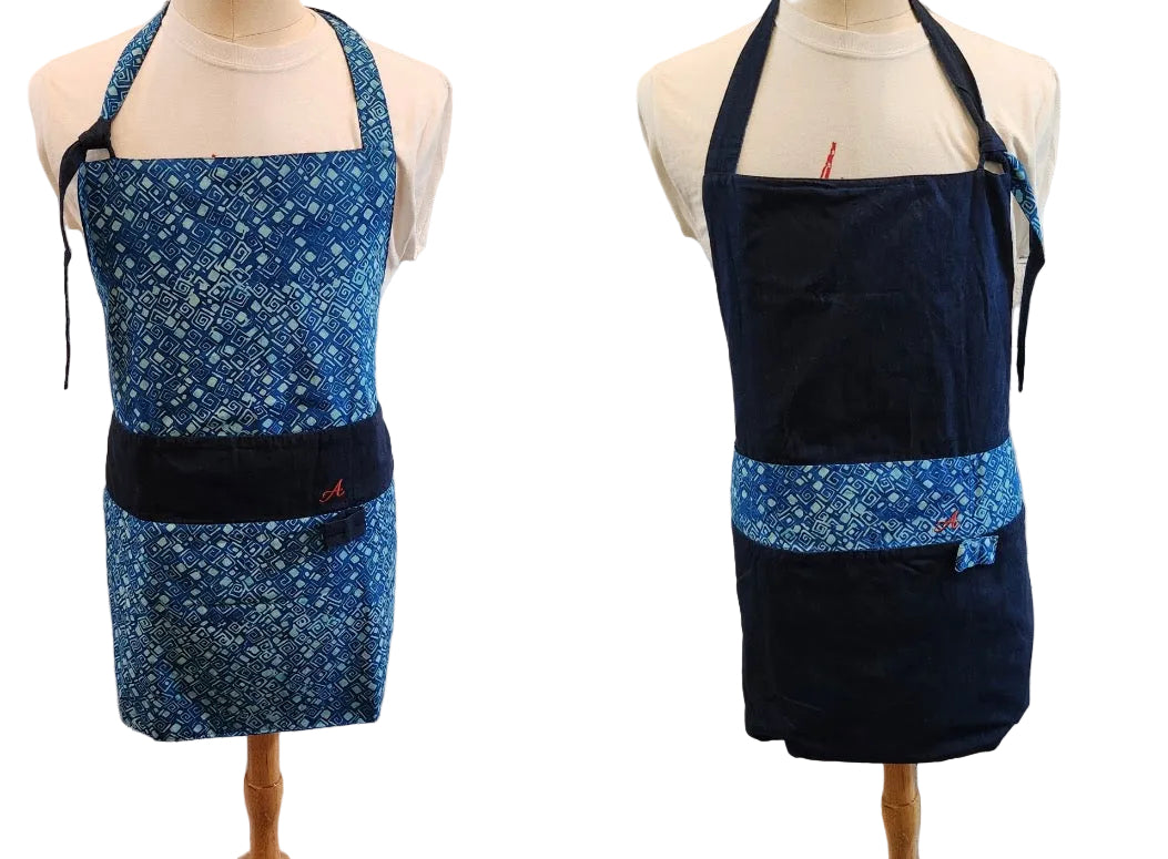 The Indigo  Reversible Short Bib  image 0