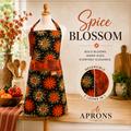 Spice Blossom | Reversible F/L Bib| Spicey Harvest | 8 pockets