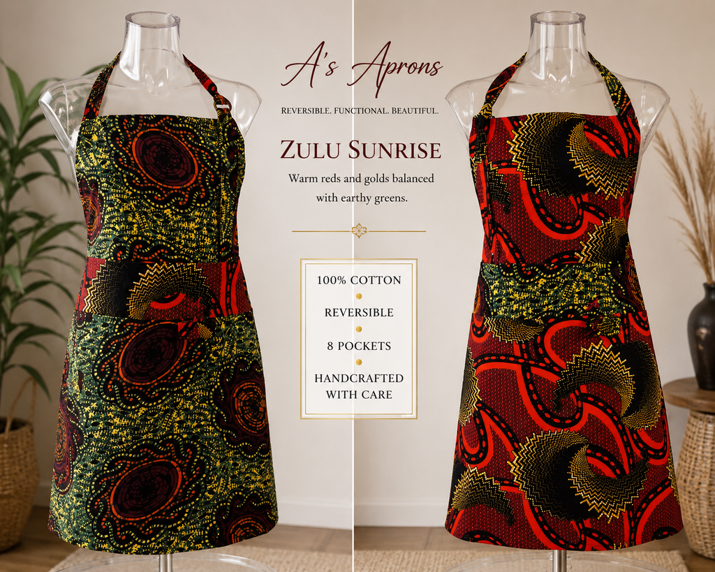 🌴Zulu Sunrise| Single F/L Bib | Swirls of Red & Green