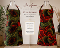 🌴Zulu Sunrise| Single F/L Bib | Swirls of Red & Green