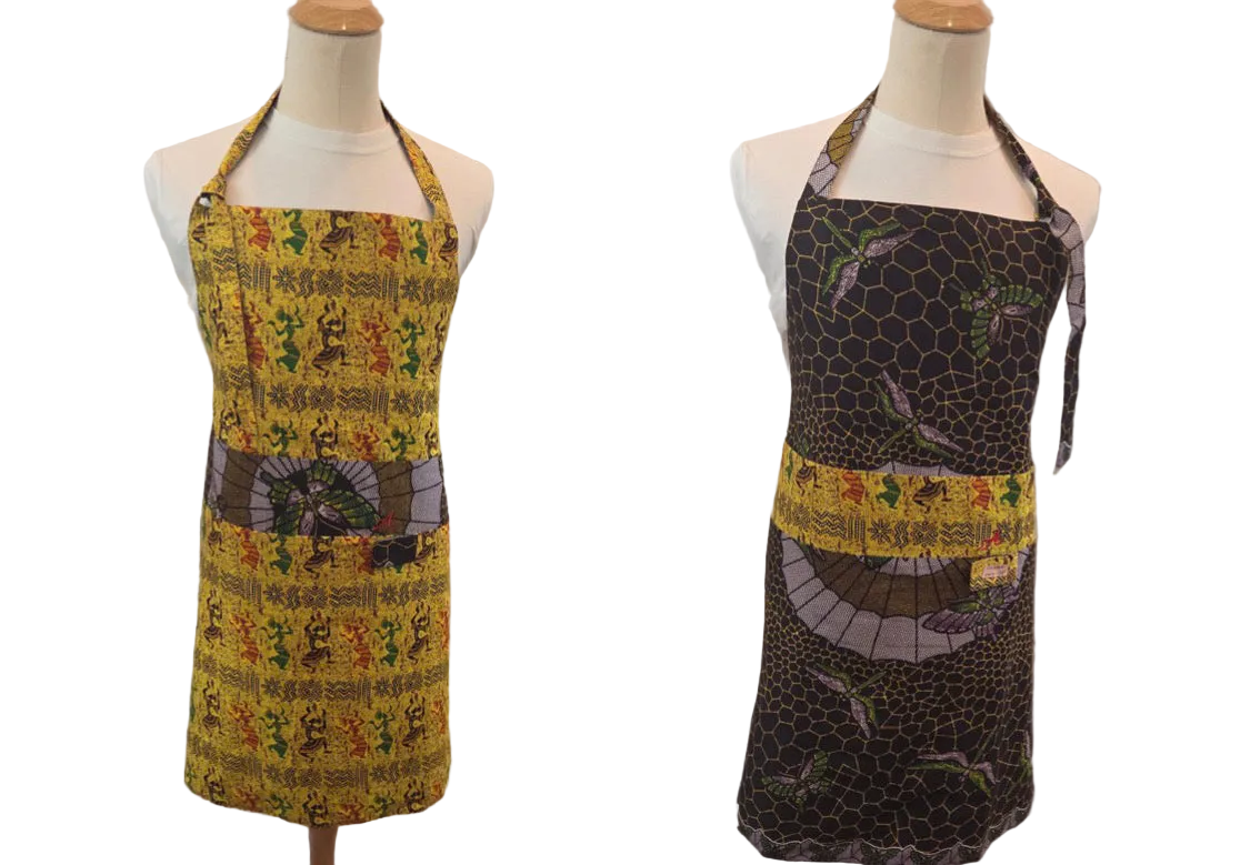 Ashanti Reversible Mozambique Collection| Long Bib Apron image 0