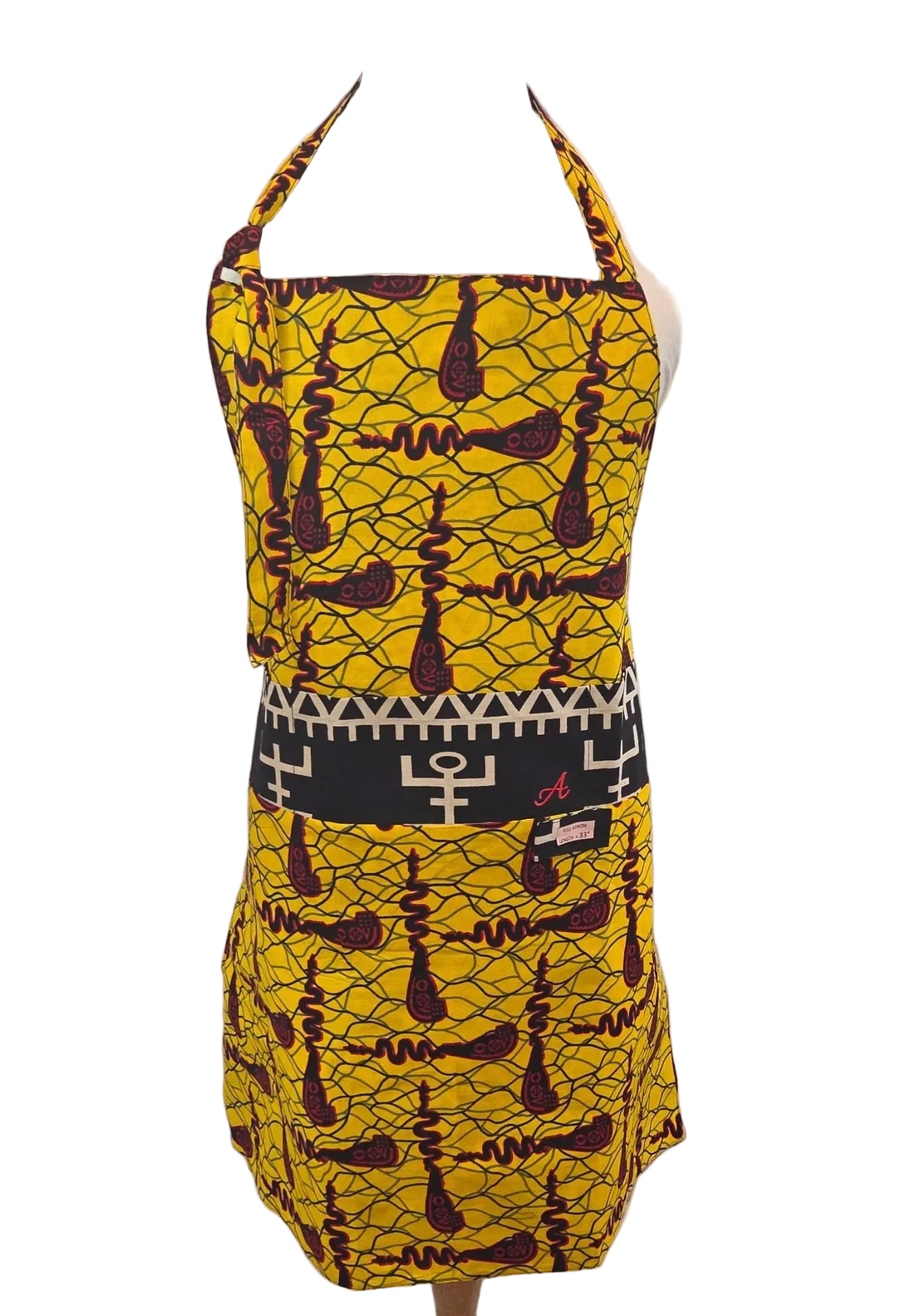 A’s Black & Gold Heritage Reversible Mozambique Collection| Long Bib Apron image 1