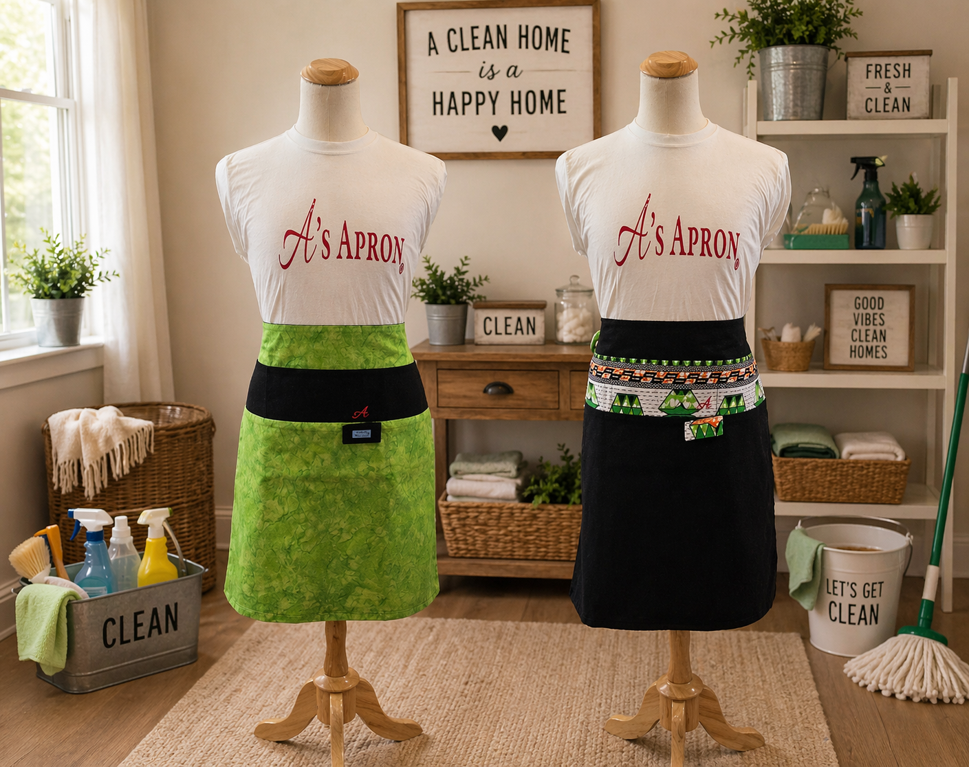 🥝 Key Lime & Black Reversible Long Waist