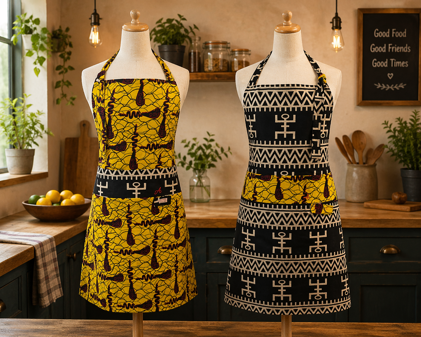 A’s Black & Gold Heritage Reversible Mozambique Collection| Long Bib Apron