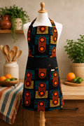Metro Mosaic | Reversible F/L Bib| Bright Colors | 8 pockets