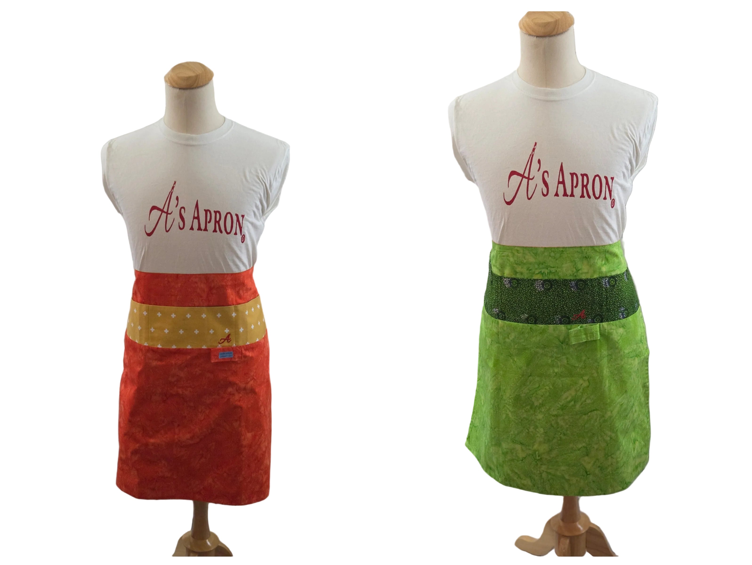 🎭 Orange Polka-Dot & Lime Swirl Reversible Long Waist image 0