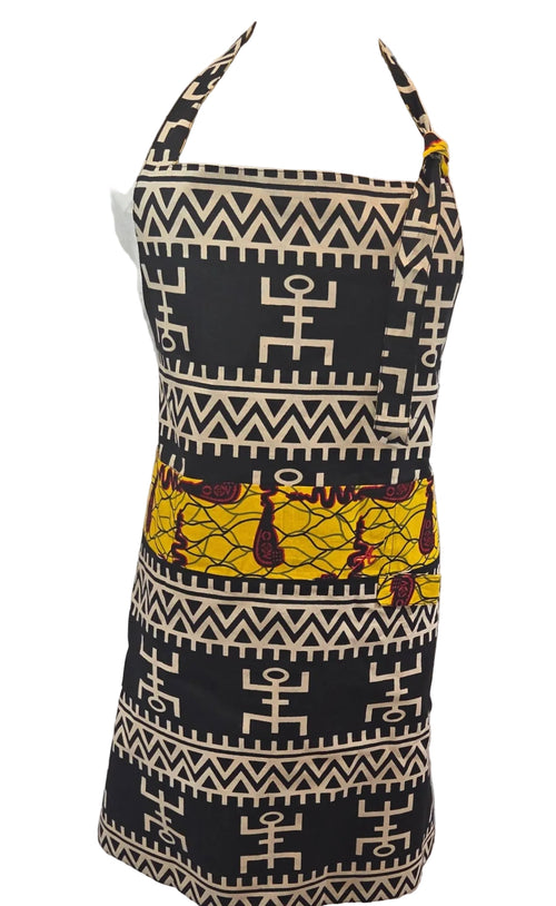 A’s Black & Gold Heritage Reversible Mozambique Collection| Long Bib Apron image 0